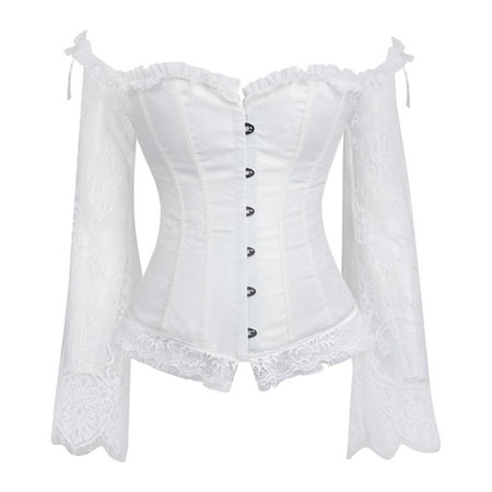 Komiseup Two Piece Corset Top for Women Push Up Victorian Bustier Tops Belt Pirate Renaissance Vest Overbust Corset with Straps
Komiseup Two Piece Corset Top for Women Push Up Victorian Bustier Tops Belt Pirate Renaissance Vest Overbust Corset with Straps