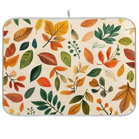 Yayeee Dish Drying Mat for Kitchen Counter 18 x24 Microfiber Absorbent Pad Beige Retro Leaves
Yayeee Dish Drying Mat for Kitchen Counter 18 x24 Microfiber Absorbent Pad Beige Retro Leaves