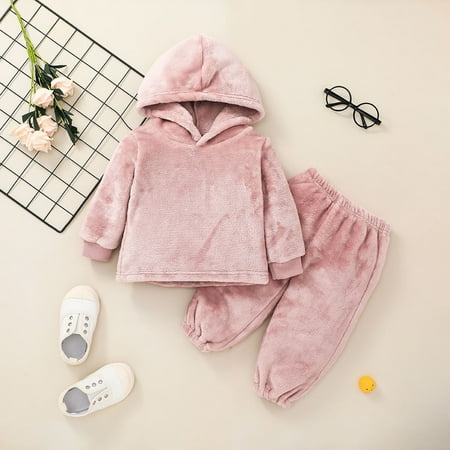 Hunpta Infant Baby Girls Boys Solid Hooded Long Sleeve Sweatshirt Fleece Top Pants Winter Outfits 2Pcs Clothes Set
Hunpta Infant Baby Girls Boys Solid Hooded Long Sleeve Sweatshirt Fleece Top Pants Winter Outfits 2Pcs Clothes Set