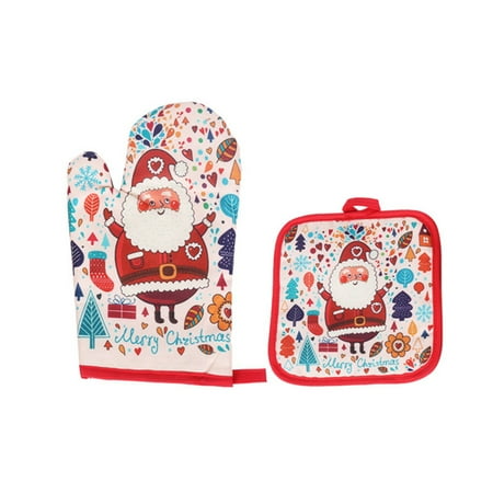 2Pcs/Set Christmas Oven Gloves and Potholder Set Fashion Print Kitchen Mitten Insulation Pad Style 4
2Pcs/Set Christmas Oven Gloves and Potholder Set Fashion Print Kitchen Mitten Insulation Pad Style 4