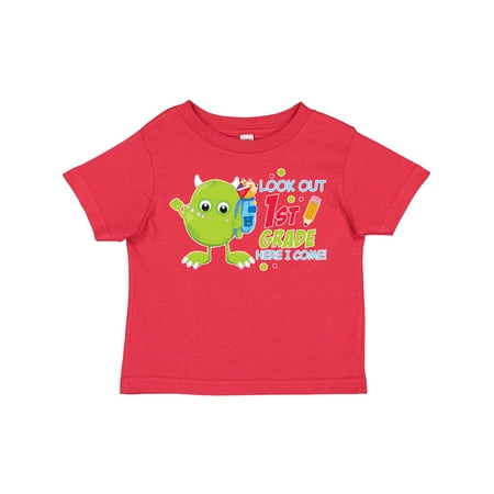 Inktastic Look out 1st Grade Here I Come with Cute Green Monster Gift Toddler Boy or Toddler Girl T-Shirt
Inktastic Look out 1st Grade Here I Come with Cute Green Monster Gift Toddler Boy or Toddler Girl T-Shirt