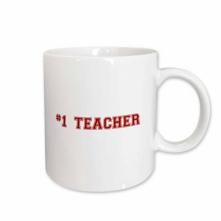 3dRose #1 Teacher - Red text - Number One Teacher for worlds greatest and best school teachers Ceramic Mug 15-ounce
3dRose #1 Teacher - Red text - Number One Teacher for worlds greatest and best school teachers Ceramic Mug 15-ounce