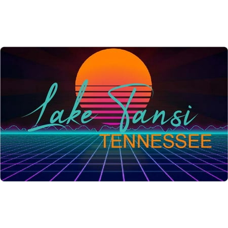 Lake Tansi Tennessee 4 X 2.25-Inch Fridge Magnet Retro Neon Design