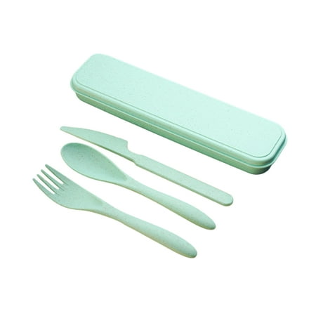 YUNx 1 Set Cutlery Set with Storage Box Easily Cleaned Non-slip Nordic Style Wheat Three-piece Spoon Fork Cutter Set for School
YUNx 1 Set Cutlery Set with Storage Box Easily Cleaned Non-slip Nordic Style Wheat Three-piece Spoon Fork Cutter Set for School