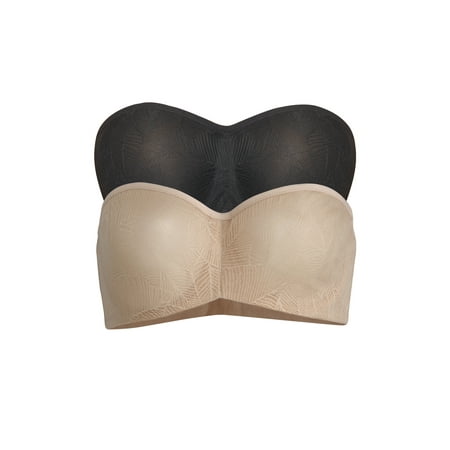 Paramour by Felina | Delightful Seamless Unlined Lace Bandeau 2-Pack | Bra | Support (Black Warm Neutral 2-Pack 34DDD)
Paramour by Felina | Delightful Seamless Unlined Lace Bandeau 2-Pack | Bra | Support (Black Warm Neutral 2-Pack 34DDD)