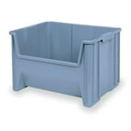 AKRO-MILS 13017GREY Stacking Bin, 15-1/4 In. L, 19-7/8 In. W