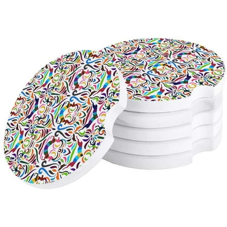 KXMDXA Style Watercolor Pattern Set of 2 Car Coaster for Drinks Absorbent Ceramic Stone Coasters Cup Mat with Cork Base for Home Kitchen Room Coffee Table Bar Decor 
KXMDXA Style Watercolor Pattern Set of 2 Car Coaster for Drinks Absorbent Ceramic Stone Coasters Cup Mat with Cork Base for Home Kitchen Room Coffee Table Bar Decor