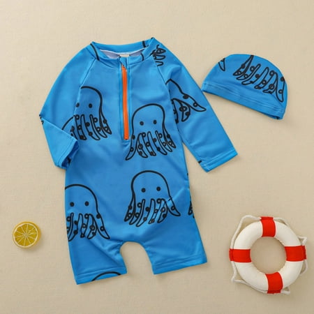 Summer Baby Boys Girls 12M-5Y Cartoon Printed 1 Pieces Swimsuit Bathing Suit Beach Wear Swimwear Hat Set
Summer Baby Boys Girls 12M-5Y Cartoon Printed 1 Pieces Swimsuit Bathing Suit Beach Wear Swimwear Hat Set