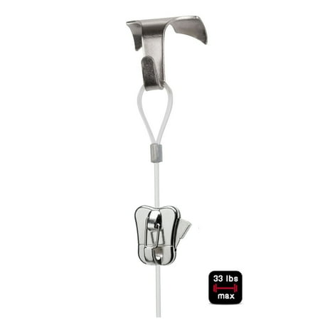 SHADES Molding Hook Kit with Perlon Cord and Zipper Pro (Chrome 118 Perlon Cord)