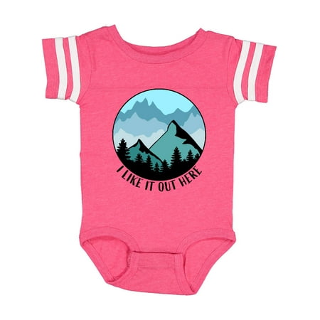 Inktastic I Like It Out Here Mountains in Blue Gift Baby Boy or Baby Girl Bodysuit
Inktastic I Like It Out Here Mountains in Blue Gift Baby Boy or Baby Girl Bodysuit