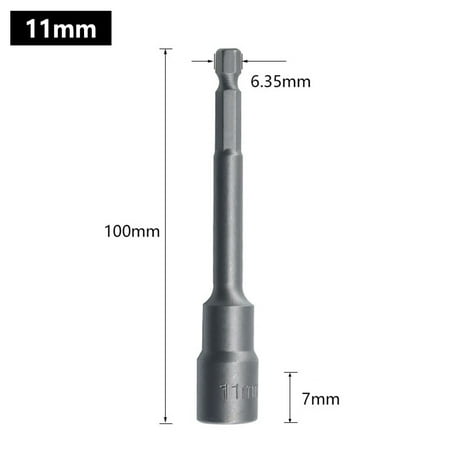 100mm Long 6mm-19mm Hexagon Nut Driver Drill Bit Socket Wrench Extension Sleeve
100mm Long 6mm-19mm Hexagon Nut Driver Drill Bit Socket Wrench Extension Sleeve