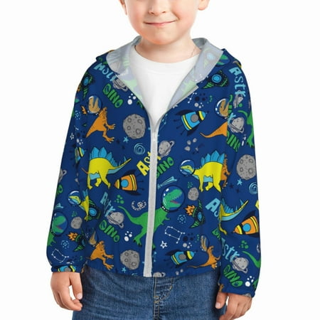 Lukts Dinosaur In Space Print Children s Long-Sleeved Sun Protection Clothing Hooded Sweatshirts for Boys and Girls Outdoor Sports-18 Months
Lukts Dinosaur In Space Print Children s Long-Sleeved Sun Protection Clothing Hooded Sweatshirts for Boys and Girls Outdoor Sports-18 Months