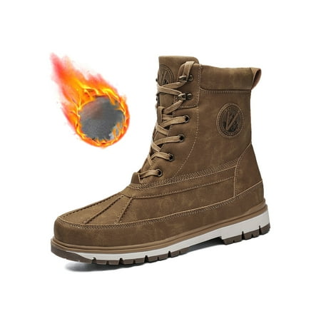 Colisha Men Snow Boots Plush Lined Winter Boot Lace Up Hiking Booties Sports British Warm Bootie Mid Calf Outdoor Shoes Yellow Brown 6
Colisha Men Snow Boots Plush Lined Winter Boot Lace Up Hiking Booties Sports British Warm Bootie Mid Calf Outdoor Shoes Yellow Brown 6