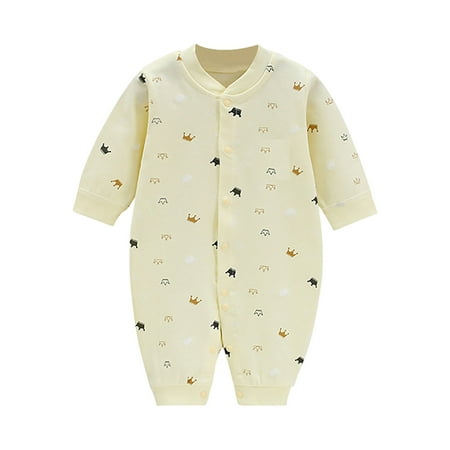 Sopelem Baby Boy Girl Button Down Solid Color Romper Long sleeve Knit Print Footless Outfits Clothes for Kids
Sopelem Baby Boy Girl Button Down Solid Color Romper Long sleeve Knit Print Footless Outfits Clothes for Kids