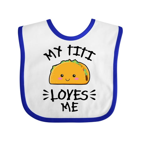 Inktastic My Titi Loves Me with Taco Illustration Gift Baby Boy or Baby Girl Bib
Inktastic My Titi Loves Me with Taco Illustration Gift Baby Boy or Baby Girl Bib