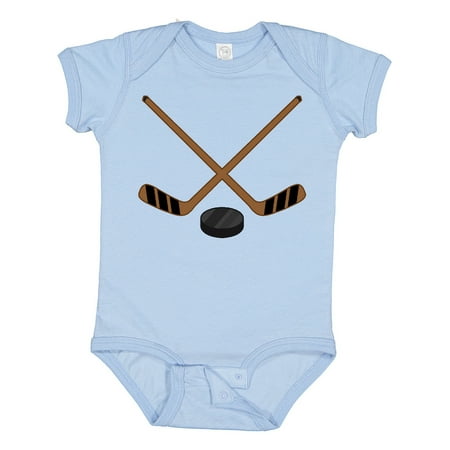 Inktastic Sports Hockey Sticks Gift Baby Boy or Baby Girl Bodysuit