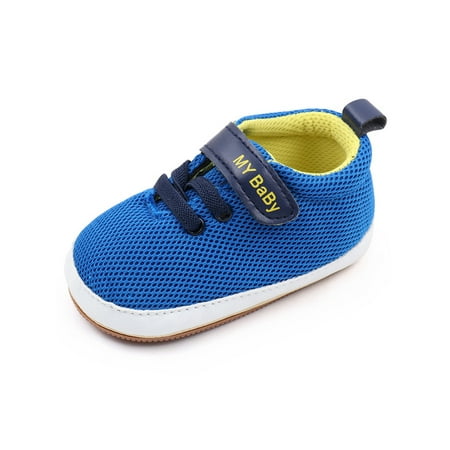Welliumy Newborn Flats First Walker Sneakers Breathable Walking Shoe Casual Shoes Lightweight Non-Slip Blue 12-18 months
Welliumy Newborn Flats First Walker Sneakers Breathable Walking Shoe Casual Shoes Lightweight Non-Slip Blue 12-18 months
