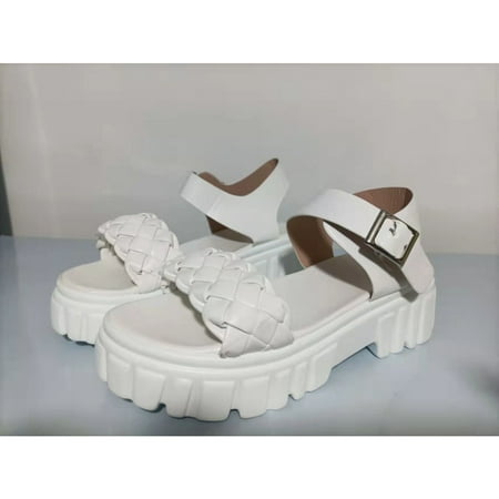 ZBCHLS Women s Platform Sandals Flatform Slide Open Toe Casual Summer Beach Outdoor Wedge Woven Platform Sandals
ZBCHLS Women s Platform Sandals Flatform Slide Open Toe Casual Summer Beach Outdoor Wedge Woven Platform Sandals