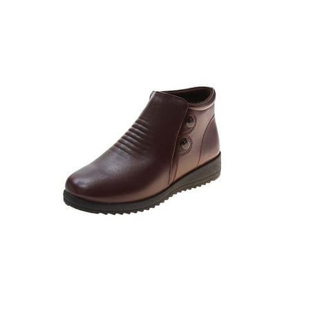 Boots for Women Clearance Deals! Verugu Chunky Heel Ankle Booties Ankle Boots for Women Women s Boots Thickened Flannel Muffin With Flat Heel Side Zipper Short Boots Wine 37
Boots for Women Clearance Deals! Verugu Chunky Heel Ankle Booties Ankle Boots for Women Women s Boots Thickened Flannel Muffin With Flat Heel Side Zipper Short Boots Wine 37