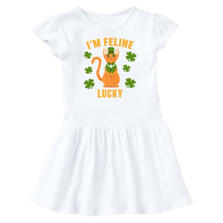 Inktastic St. Patrick s Day I m Feline Lucky Gift Baby Girl Dress 
Inktastic St. Patrick s Day I m Feline Lucky Gift Baby Girl Dress