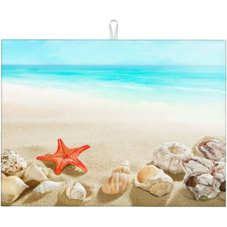 Dish Drying Mat For Kitchen Counter Sea Beach 18 X 24 Large Starfish Microfiber Absorbent Drying Pad Washable Kitchen Accessories
Dish Drying Mat For Kitchen Counter Sea Beach 18 X 24 Large Starfish Microfiber Absorbent Drying Pad Washable Kitchen Accessories