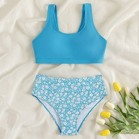 Toddler Swimsuit 2 Piece Sport Floral Prints High Waist Bikini Set Beach Bathing Suit Kids Swimsuits
Toddler Swimsuit 2 Piece Sport Floral Prints High Waist Bikini Set Beach Bathing Suit Kids Swimsuits