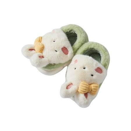 GENILU Unisex-Child Non-slip Cozy Animal Plush Slipper Round Toe Fuzzy Slippers Bedroom Cartoon Fluffy House Shoe Green 13C
GENILU Unisex-Child Non-slip Cozy Animal Plush Slipper Round Toe Fuzzy Slippers Bedroom Cartoon Fluffy House Shoe Green 13C