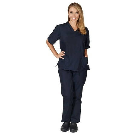 Natural Uniforms Unisex 6 Pocket Scrub Set