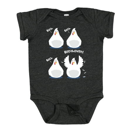 Inktastic Bach Beethoven Funny Chicks Gift Baby Boy or Baby Girl Bodysuit