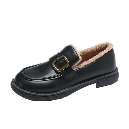 Fall Winter New Style Metal Buckle Plus Cotton Small Leather Shoes Square Heel Low Heeled Shoes Women s Shoes Black
Fall Winter New Style Metal Buckle Plus Cotton Small Leather Shoes Square Heel Low Heeled Shoes Women s Shoes Black