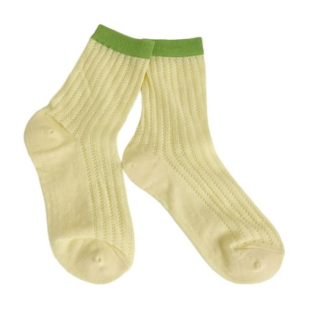 Zhiyuan 1 Pair Women Socks Super Breathable Thin Contrast Colors Durable Anti-deformed Hollow Out Mesh Candy Colors Super Soft Lady Stocking for Cycling
Zhiyuan 1 Pair Women Socks Super Breathable Thin Contrast Colors Durable Anti-deformed Hollow Out Mesh Candy Colors Super Soft Lady Stocking for Cycling