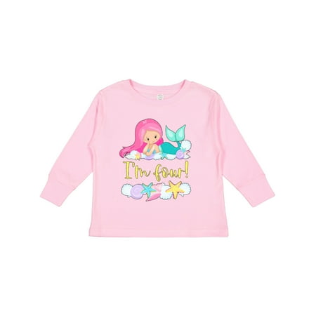 Inktastic I m 4 Mermaid with Pink Hair and Shells Gift Toddler Boy or Toddler Girl Long Sleeve T-Shirt
Inktastic I m 4 Mermaid with Pink Hair and Shells Gift Toddler Boy or Toddler Girl Long Sleeve T-Shirt