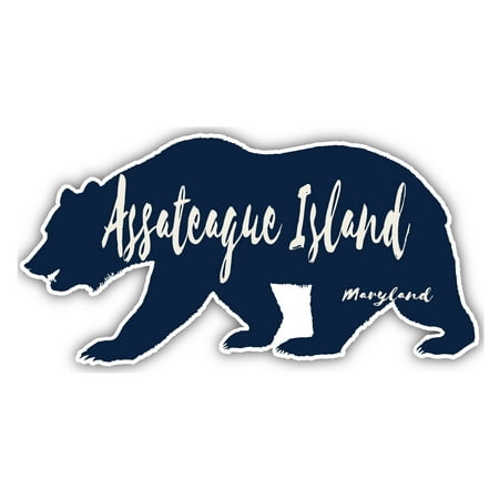 Assateague Island Maryland Souvenir 3x1.5-Inch Fridge Magnet Bear Design