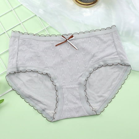 CAICJ98 Women S Lingerie Women Solid Color Matching Bow Tie Cotton No Traces Underwear Ladies Mid Waisted Briefs Panties Light Blue L
CAICJ98 Women S Lingerie Women Solid Color Matching Bow Tie Cotton No Traces Underwear Ladies Mid Waisted Briefs Panties Light Blue L