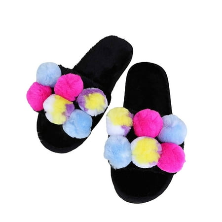 Fesfesfes Plush Plush Slippers Color Fur Ball Slippers Women s Casual Home Flat Flip Flops Sale Clearance
Fesfesfes Plush Plush Slippers Color Fur Ball Slippers Women s Casual Home Flat Flip Flops Sale Clearance