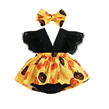 AmShibel Newborn Baby Girl Halloween Outfit Sleeveless Cute Rose Skull Pumpkin Romper + Headband Toddler Infant Bodysuit Clothes
AmShibel Newborn Baby Girl Halloween Outfit Sleeveless Cute Rose Skull Pumpkin Romper + Headband Toddler Infant Bodysuit Clothes
