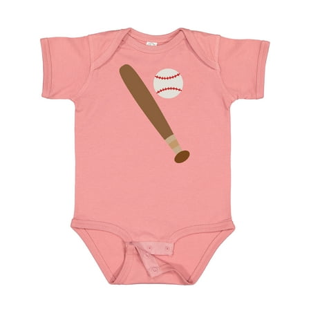 Inktastic Baseball Bat and Ball Gift Baby Boy or Baby Girl Bodysuit