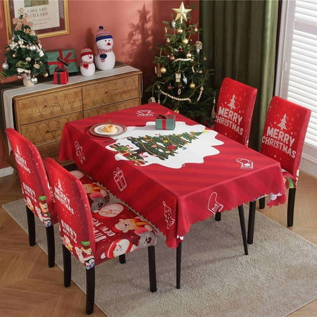 Christmas Tablecloth Chair Cover Set Winter Christmas Holiday Table Cloth Decoration Decor For Dining Room Home Party
Christmas Tablecloth Chair Cover Set Winter Christmas Holiday Table Cloth Decoration Decor For Dining Room Home Party