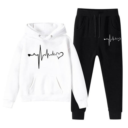 Bjutir Toddler Girls Outfit Set Sweatshirt Kids Boys Kids Hooded Tracksuit Unisex Two Piece Outfits Hoodie Sweatshirt Sweatpants Set White 8-10 Years
Bjutir Toddler Girls Outfit Set Sweatshirt Kids Boys Kids Hooded Tracksuit Unisex Two Piece Outfits Hoodie Sweatshirt Sweatpants Set White 8-10 Years