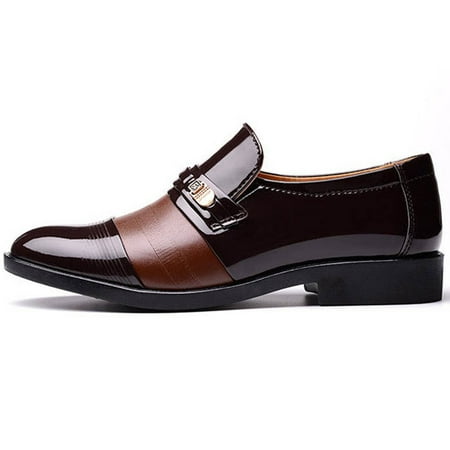 Business Men PU Leather Shoes Formal Flat Casual Shoes 39