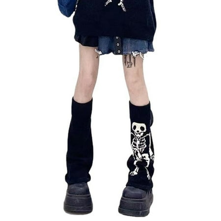 Knee High Socks for Women Japanese for Cross Heart Skeleton Knit Flared Leg Warmers
Knee High Socks for Women Japanese for Cross Heart Skeleton Knit Flared Leg Warmers