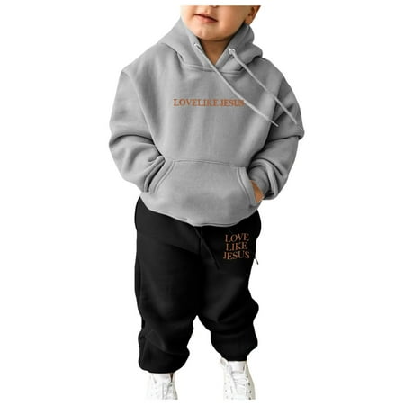 Bjutir Toddler Girls Outfit Set Sweatshirt Kids Boys Kids Hooded Tracksuit Unisex Two Piece Outfits Hoodie Sweatshirt Sweatpants Set Grey 8-10 Years
Bjutir Toddler Girls Outfit Set Sweatshirt Kids Boys Kids Hooded Tracksuit Unisex Two Piece Outfits Hoodie Sweatshirt Sweatpants Set Grey 8-10 Years