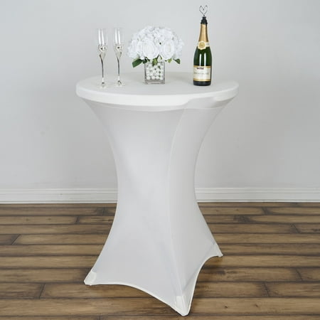 BalsaCircle 36 Cocktail Spandex Fitted Stretchable Elastic Tablecloth Ivory
BalsaCircle 36 Cocktail Spandex Fitted Stretchable Elastic Tablecloth Ivory