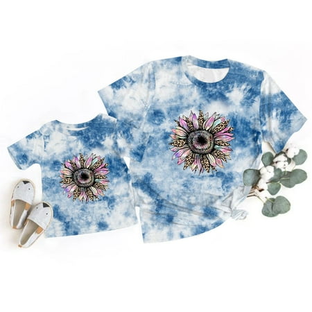 NECHOLOGY Women Casual Colorful Tie Dye Print Round Neck Short Sleeve T Shirt Parent And Child Top Tractor Pajamas Family Suit B Medium
NECHOLOGY Women Casual Colorful Tie Dye Print Round Neck Short Sleeve T Shirt Parent And Child Top Tractor Pajamas Family Suit B Medium