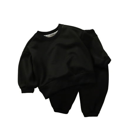 Baby Boy Outfits Toddler Boys Girls Autumn And Winter Solid Color Long Sleeved Sweatshirt Tops And Pants 2PC Children s Suit Toddler Boy Clothes(Color:Black Size:90)
Baby Boy Outfits Toddler Boys Girls Autumn And Winter Solid Color Long Sleeved Sweatshirt Tops And Pants 2PC Children s Suit Toddler Boy Clothes(Color:Black Size:90)