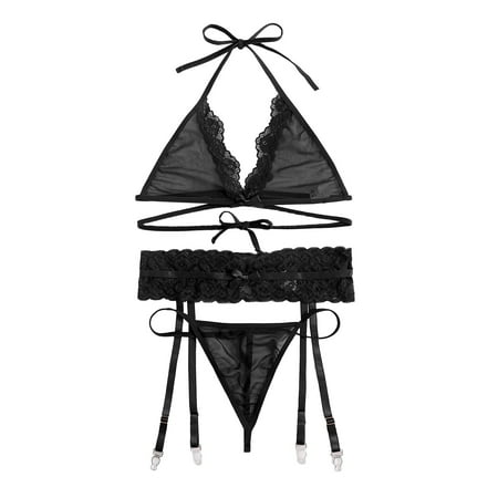 NECHOLOGY Women Lingerie Set Lace Teddy Strap Bodysuit With Garter Belts Nightgowns for Women Soft under 10 Underwear Black Large
NECHOLOGY Women Lingerie Set Lace Teddy Strap Bodysuit With Garter Belts Nightgowns for Women Soft under 10 Underwear Black Large