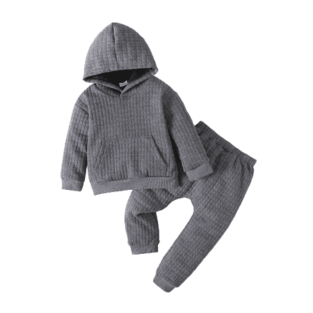 Mikrdoo Infant Boys Outfits OOTD Long Sleeve Pocket Waffle Winter Hoodies Pants 18-24 Months Gray
Mikrdoo Infant Boys Outfits OOTD Long Sleeve Pocket Waffle Winter Hoodies Pants 18-24 Months Gray