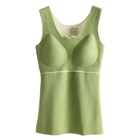 maytalsoy Female Winter Thermal Underwear Warm-keeping High Elasticity Top Casual Basic Vest Clothes Accessory Home Bedroom Green XL
maytalsoy Female Winter Thermal Underwear Warm-keeping High Elasticity Top Casual Basic Vest Clothes Accessory Home Bedroom Green XL