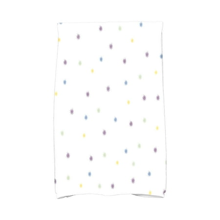 Simply Daisy 16 x 25 inch Veggie Dots Kitchen Towel Purple