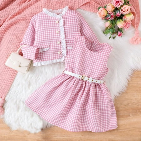 naisibaby Toddler Girls Elegant Jacket 3 Piece Set Cute Princess Dress with Belt Set Pink Size 6Y
naisibaby Toddler Girls Elegant Jacket 3 Piece Set Cute Princess Dress with Belt Set Pink Size 6Y